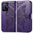 Coque Portefeuille Papillon Livre Cuir Etui Clapet pour Xiaomi Mi 11T 5G Violet