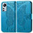 Coque Portefeuille Papillon Livre Cuir Etui Clapet pour Xiaomi Mi 12 Lite 5G Bleu