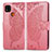 Coque Portefeuille Papillon Livre Cuir Etui Clapet pour Xiaomi POCO C3 Rose Rouge