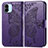 Coque Portefeuille Papillon Livre Cuir Etui Clapet pour Xiaomi Poco C51 Violet