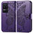 Coque Portefeuille Papillon Livre Cuir Etui Clapet pour Xiaomi Poco F4 5G Violet