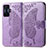 Coque Portefeuille Papillon Livre Cuir Etui Clapet pour Xiaomi Poco F4 GT 5G Violet Clair