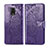 Coque Portefeuille Papillon Livre Cuir Etui Clapet pour Xiaomi Poco M2 Pro Violet