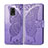 Coque Portefeuille Papillon Livre Cuir Etui Clapet pour Xiaomi Poco M2 Pro Violet Clair