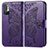 Coque Portefeuille Papillon Livre Cuir Etui Clapet pour Xiaomi POCO M3 Pro 5G Violet