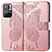 Coque Portefeuille Papillon Livre Cuir Etui Clapet pour Xiaomi Poco M4 Pro 5G Rose