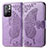 Coque Portefeuille Papillon Livre Cuir Etui Clapet pour Xiaomi Poco M4 Pro 5G Violet Clair