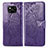 Coque Portefeuille Papillon Livre Cuir Etui Clapet pour Xiaomi Poco X3 NFC Violet