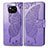 Coque Portefeuille Papillon Livre Cuir Etui Clapet pour Xiaomi Poco X3 NFC Violet Clair