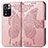 Coque Portefeuille Papillon Livre Cuir Etui Clapet pour Xiaomi Poco X4 NFC Rose