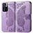 Coque Portefeuille Papillon Livre Cuir Etui Clapet pour Xiaomi Poco X4 NFC Violet Clair