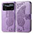 Coque Portefeuille Papillon Livre Cuir Etui Clapet pour Xiaomi Poco X4 Pro 5G Violet Clair