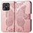 Coque Portefeuille Papillon Livre Cuir Etui Clapet pour Xiaomi Redmi 10 India Rose