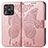 Coque Portefeuille Papillon Livre Cuir Etui Clapet pour Xiaomi Redmi 10C 4G Rose