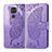 Coque Portefeuille Papillon Livre Cuir Etui Clapet pour Xiaomi Redmi 10X 4G Violet Clair