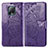 Coque Portefeuille Papillon Livre Cuir Etui Clapet pour Xiaomi Redmi 10X 5G Violet