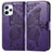 Coque Portefeuille Papillon Livre Cuir Etui Clapet pour Xiaomi Redmi 12 4G Violet