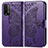 Coque Portefeuille Papillon Livre Cuir Etui Clapet pour Xiaomi Redmi 9T 4G Violet