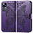 Coque Portefeuille Papillon Livre Cuir Etui Clapet pour Xiaomi Redmi K50 Ultra 5G Violet