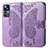 Coque Portefeuille Papillon Livre Cuir Etui Clapet pour Xiaomi Redmi K50 Ultra 5G Violet Clair