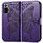 Coque Portefeuille Papillon Livre Cuir Etui Clapet pour Xiaomi Redmi Note 10 Pro 4G Violet