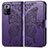 Coque Portefeuille Papillon Livre Cuir Etui Clapet pour Xiaomi Redmi Note 10 Pro 5G Violet