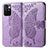 Coque Portefeuille Papillon Livre Cuir Etui Clapet pour Xiaomi Redmi Note 11 4G (2021) Violet Clair