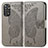 Coque Portefeuille Papillon Livre Cuir Etui Clapet pour Xiaomi Redmi Note 11 4G (2022) Gris