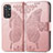 Coque Portefeuille Papillon Livre Cuir Etui Clapet pour Xiaomi Redmi Note 11 Pro 4G Rose