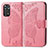 Coque Portefeuille Papillon Livre Cuir Etui Clapet pour Xiaomi Redmi Note 11 Pro 4G Rose Rouge