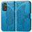 Coque Portefeuille Papillon Livre Cuir Etui Clapet pour Xiaomi Redmi Note 11 Pro 5G Bleu