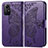 Coque Portefeuille Papillon Livre Cuir Etui Clapet pour Xiaomi Redmi Note 12S Violet