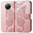 Coque Portefeuille Papillon Livre Cuir Etui Clapet pour Xiaomi Redmi Note 9 5G Rose