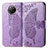 Coque Portefeuille Papillon Livre Cuir Etui Clapet pour Xiaomi Redmi Note 9 5G Violet Clair