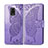 Coque Portefeuille Papillon Livre Cuir Etui Clapet pour Xiaomi Redmi Note 9 Pro Violet Clair