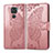 Coque Portefeuille Papillon Livre Cuir Etui Clapet pour Xiaomi Redmi Note 9 Rose