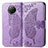Coque Portefeuille Papillon Livre Cuir Etui Clapet pour Xiaomi Redmi Note 9T 5G Violet Clair