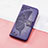 Coque Portefeuille Papillon Livre Cuir Etui Clapet S01D pour Huawei Nova 10 SE Violet