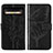 Coque Portefeuille Papillon Livre Cuir Etui Clapet Y01B pour Google Pixel 8 5G Noir