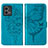 Coque Portefeuille Papillon Livre Cuir Etui Clapet Y01B pour Motorola Moto G Stylus (2023) 4G Bleu