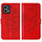 Coque Portefeuille Papillon Livre Cuir Etui Clapet Y01B pour Motorola Moto G Stylus (2023) 4G Rouge