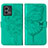 Coque Portefeuille Papillon Livre Cuir Etui Clapet Y01B pour Motorola Moto G Stylus (2023) 4G Vert