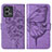 Coque Portefeuille Papillon Livre Cuir Etui Clapet Y01B pour Motorola Moto G Stylus (2023) 4G Violet Clair