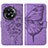 Coque Portefeuille Papillon Livre Cuir Etui Clapet Y01B pour OnePlus 11R 5G Violet Clair