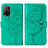 Coque Portefeuille Papillon Livre Cuir Etui Clapet Y01B pour Oppo A94 5G Vert