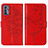 Coque Portefeuille Papillon Livre Cuir Etui Clapet Y01B pour Realme GT Master 5G Rouge