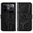 Coque Portefeuille Papillon Livre Cuir Etui Clapet Y01B pour Realme GT Neo5 240W 5G Noir