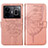 Coque Portefeuille Papillon Livre Cuir Etui Clapet Y01B pour Realme GT Neo5 240W 5G Or Rose