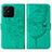 Coque Portefeuille Papillon Livre Cuir Etui Clapet Y01B pour Realme Narzo 50A Vert