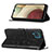 Coque Portefeuille Papillon Livre Cuir Etui Clapet Y01B pour Samsung Galaxy A12 5G Petit